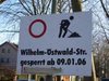 Bild zur Meldung Erneute Sperrung der Wilhelm-Oswald-Strasse